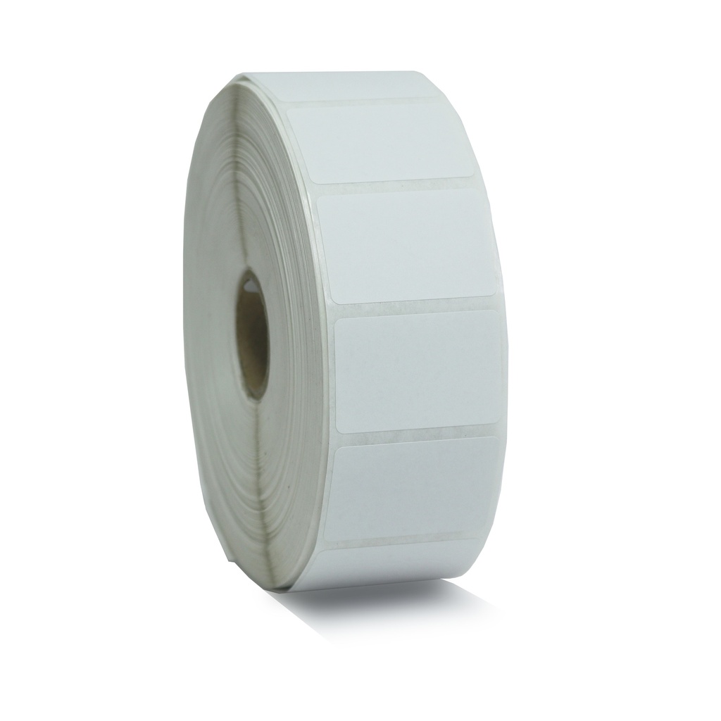 ETIQUETA S/IMPRESIÓN  TERMICO SEMI RECUBIERTO  TROQUELADA AVANCE 25 MM ANCHO 38 MM NUCLEO 1” 1 FILA (S)  2643 ETIQ X ROLLO