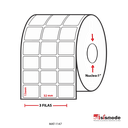 Etiqueta para Impresora Térmica 13MM ANCHO 32MM NUCLEO  1" 3 FILA (S) 13875 ETIQ X ROLLO
