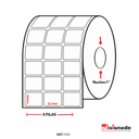 ETIQUETAS PARA IMPRESORA DE  TERMO TRANSFERENCIA AVANCE 13MM  ANCHO 32MM  NUCLEO 1" 3 FILA (S) 13875 ETIQ X ROLLO
