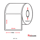 ETIQUETAS PARA IMPRESIÓN  TERMO TRANSFERENCIA AVANCE 76 MM ANCHO 102 MM NUCLEO 3” 1 FILA (S) 1899 ETIQ X ROLLO