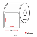 ETIQUETAS PARA IMPRESIÓN  TERMO TRANSFERENCIA AVANCE 150 MM ANCHO 100 MM NUCLEO 3” 1 FILA (S)980 ETIQ X ROLLO